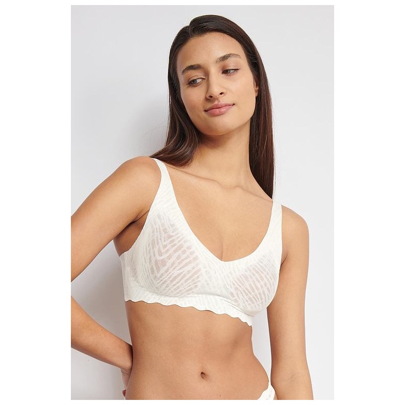 Podprsenka na zapínání Sloggi ZERO FEEL BLISS Soft Bra ecru