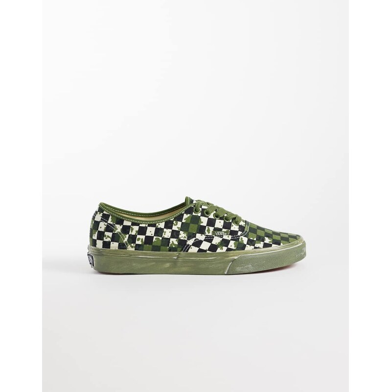 Vans Authentic trainers in green checkerboard