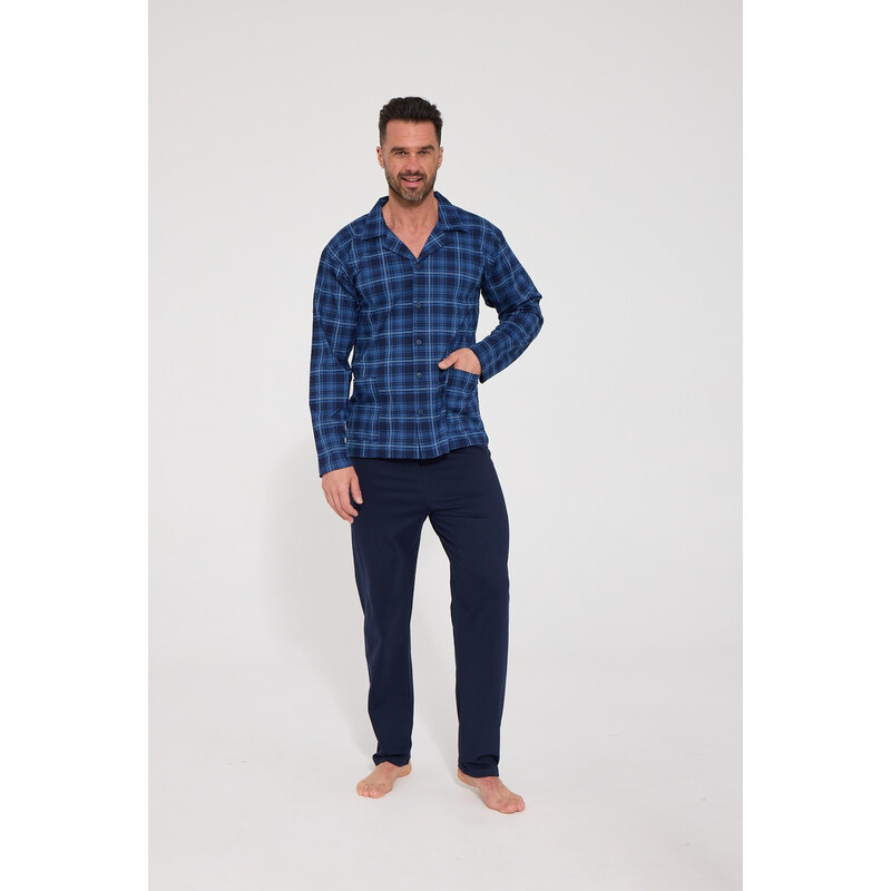 Pyžamo Cornette 114/87 (délka/obvod) S–2XL, rozepínací