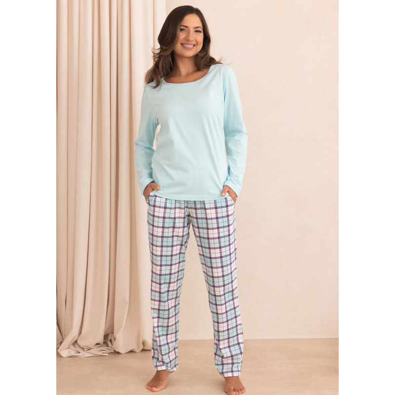 Pyžamo Regina 4028 dlouhé rukávy, velikosti M–2XL, Z26