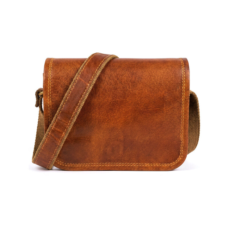 Glara Malá kožená crossbody taštička - Little Companion