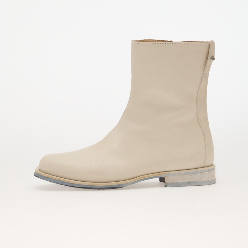 Boty OUR LEGACY Slim Camion Boot Dirty White Waxed Suede 45