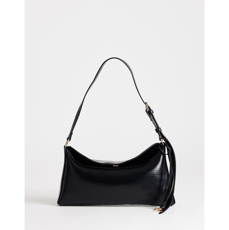 Topshop Annabel small shoulder bag in black
