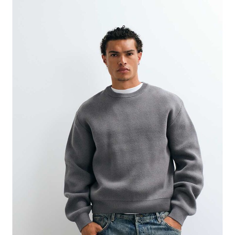 Weekday jumper in dark grey exclusive to ASOS