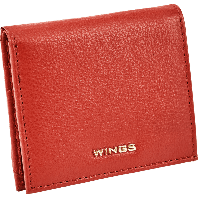 Dámská malá kožená peněženka Wings červená