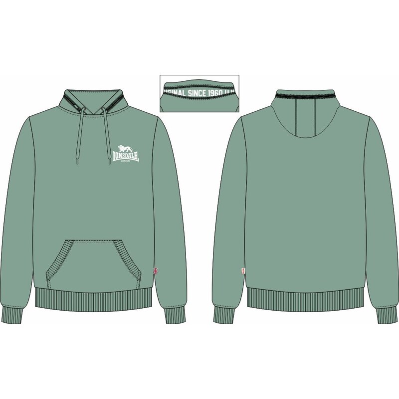 Lonsdale pánská mMikina s kapucí regular fit