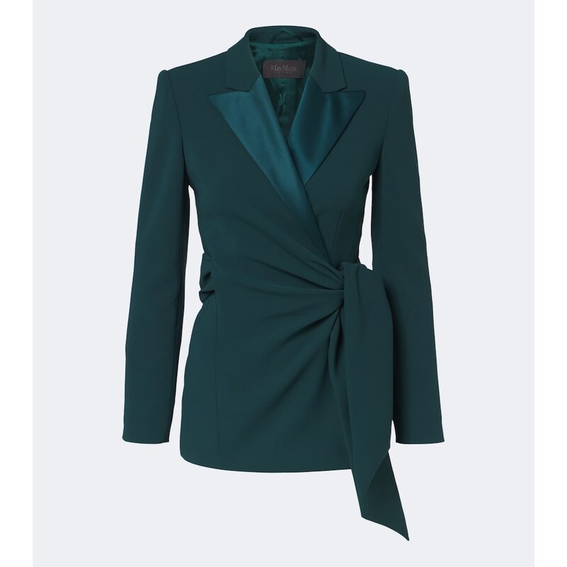 Max Mara Elegante cady wrap blazer