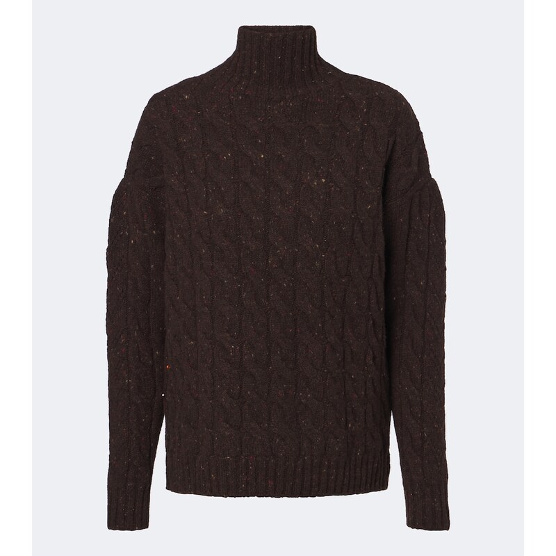 Max Mara Cable-knit wool and cashmere-blend sweater