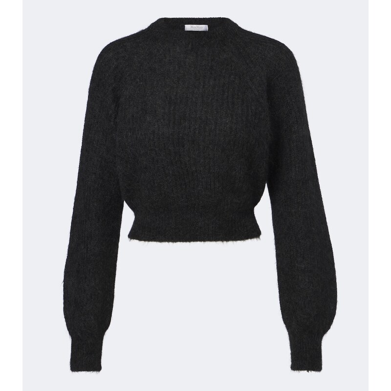 Max Mara Cropped mohair and wool-blend sweater