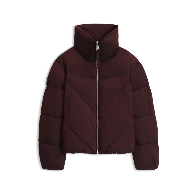 BOSS Zipped puffer jacket in lustrous fabric