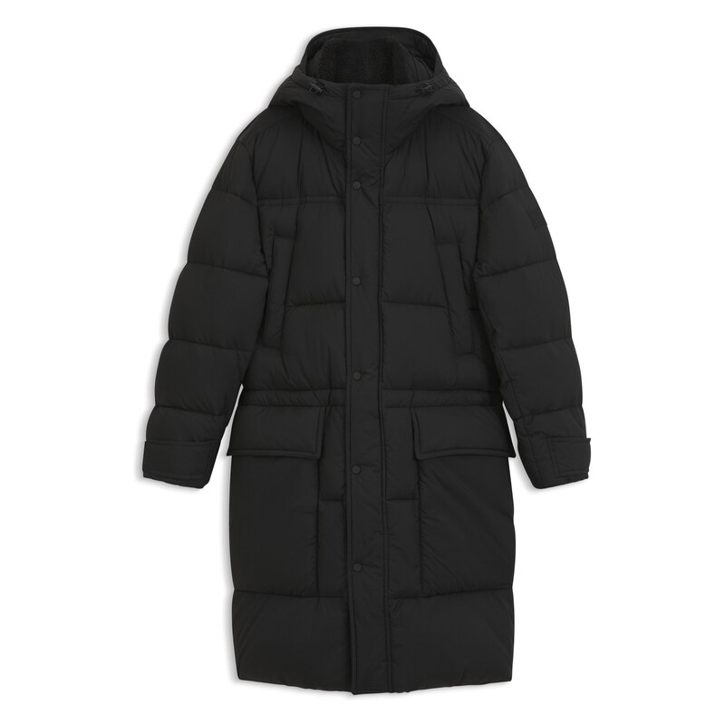 BOSS Water-repellent parka jacket with detachable teddy trim
