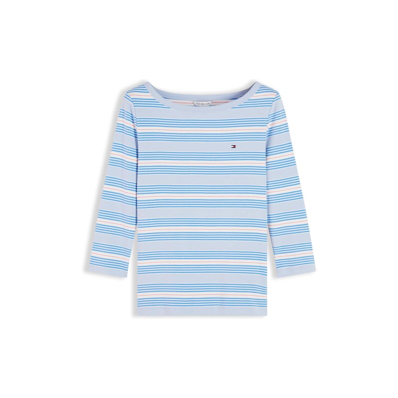 TOMMY HILFIGER Tričko Cody modrá / světlemodrá / červená / bílá