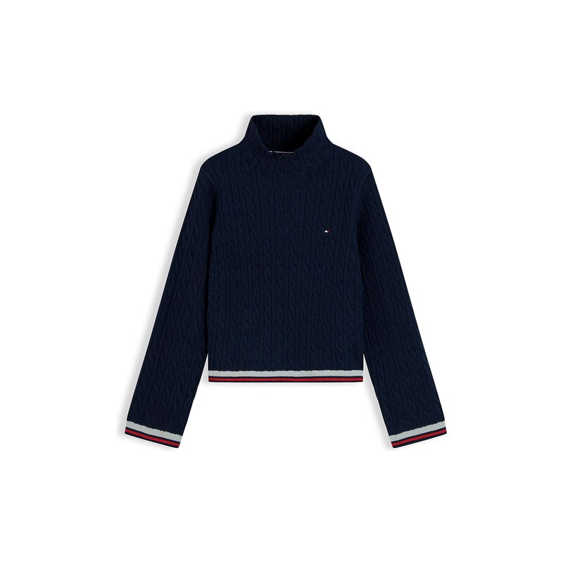 TOMMY HILFIGER Svetr marine modrá / červená / bílá