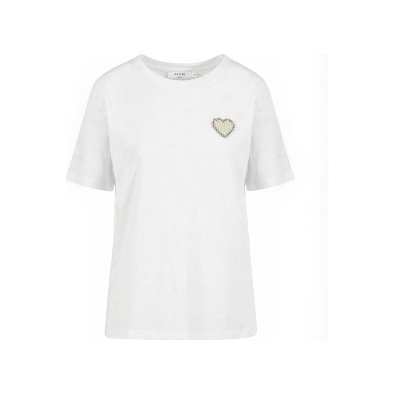 Coster Copenhagen Top  Beaded  bílá