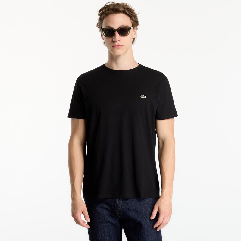 Tričko LACOSTE Tee-Shirt Black 4