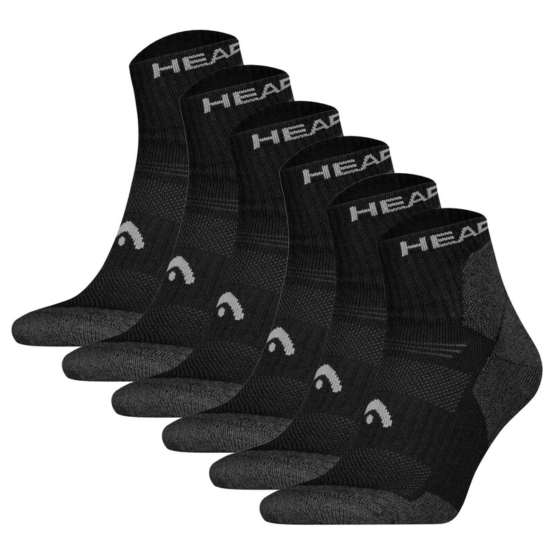 HEAD Sportovní ponožky černá / bílá