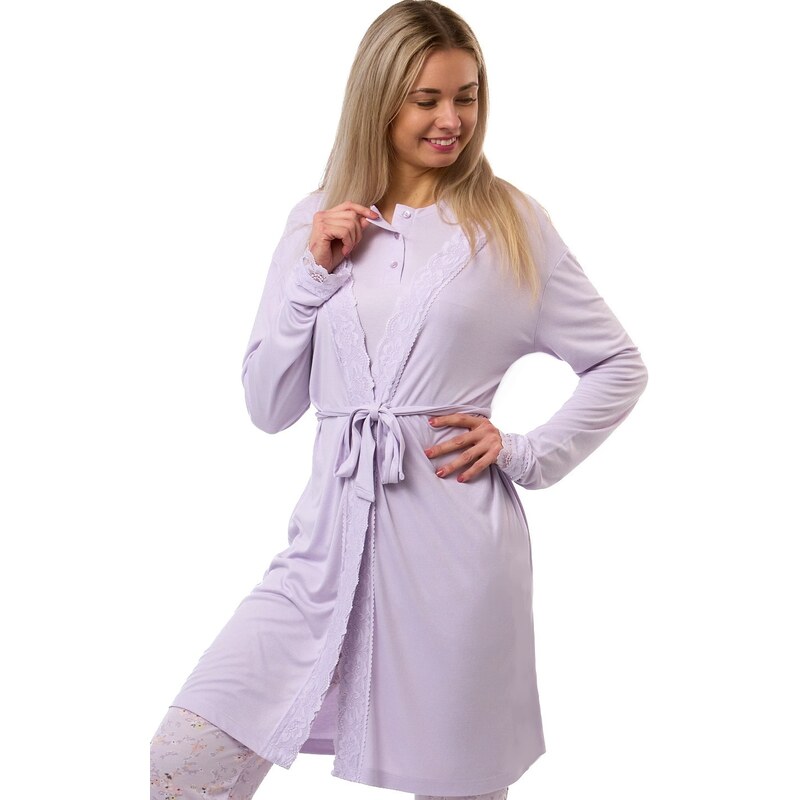 Naspani Lehký fialový župan RG9049