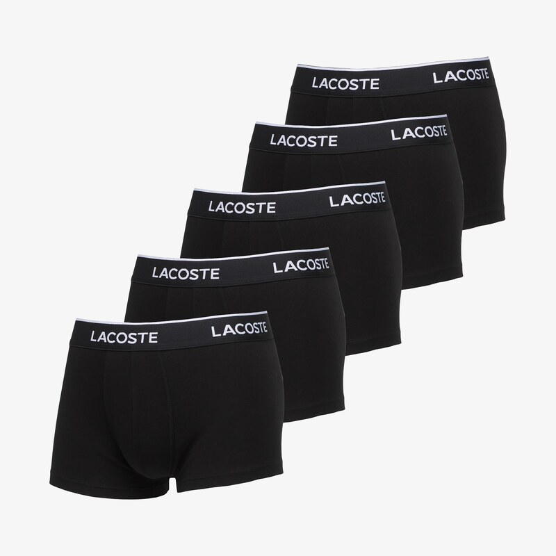 Boxerky Lacoste Underwear Trunk Black XXL