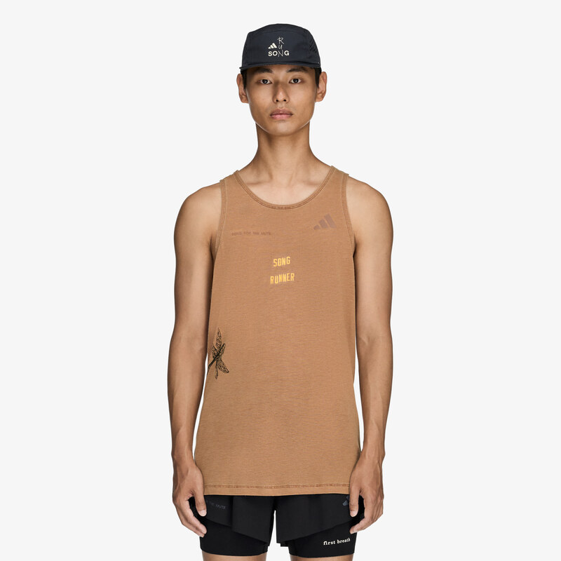 adidas Performance Tričko adidas Tank Dusky Bronze M