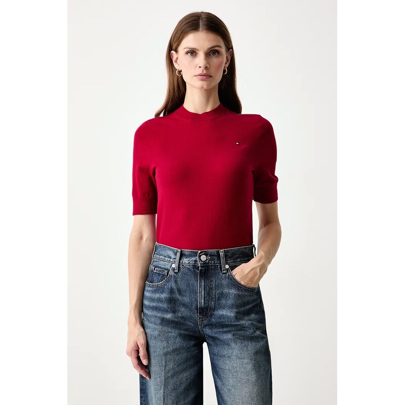 Tommy Hilfiger svetrové tričko dámské s bavlnou