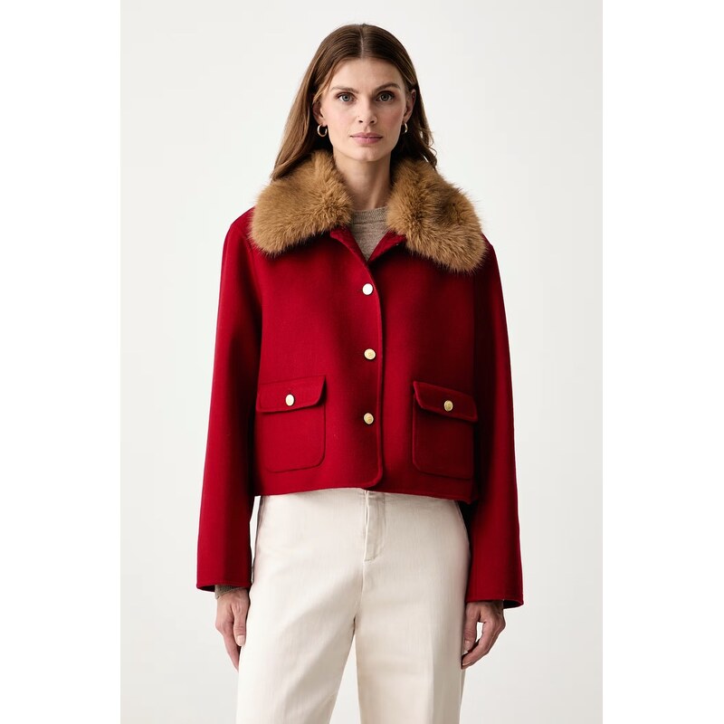Tommy Hilfiger krátká bunda dámská s příměsí vlny
