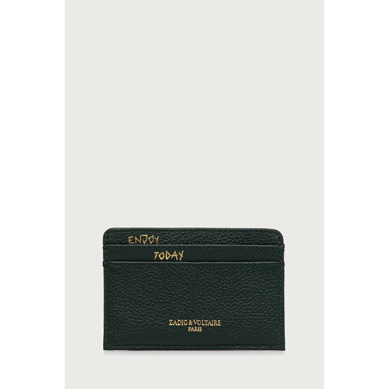 Zadig&Voltaire pouzdro na karty dámské kožené