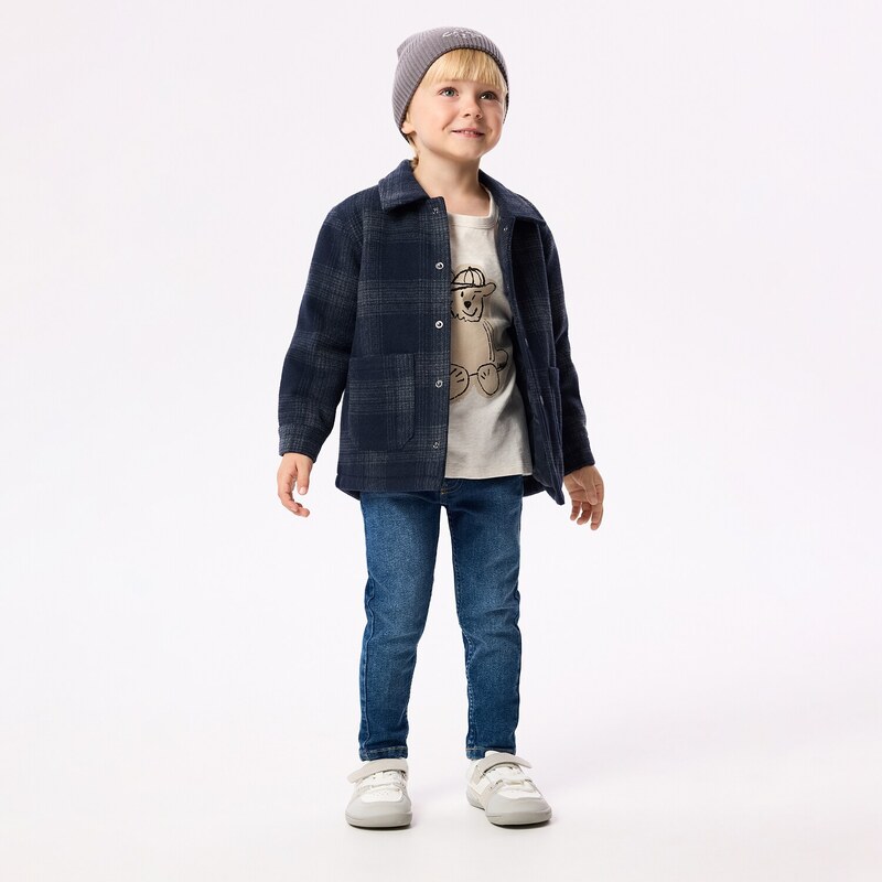 Reserved - BOYS` JEANS TROUSERS - modrá