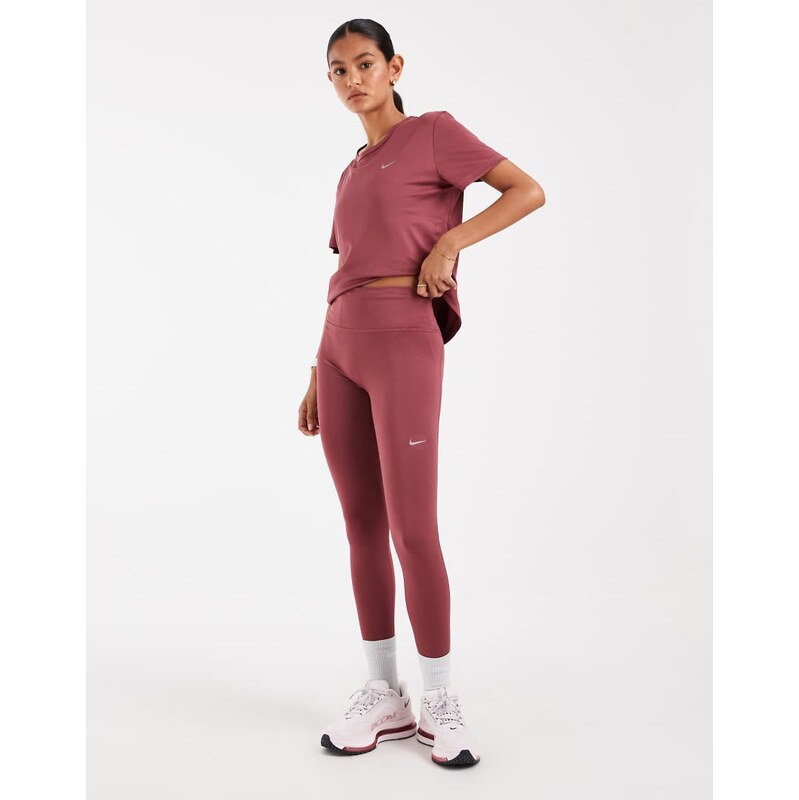 Nike Running Tempo Dri-FIT high-waisted 7/8 leggings in pink