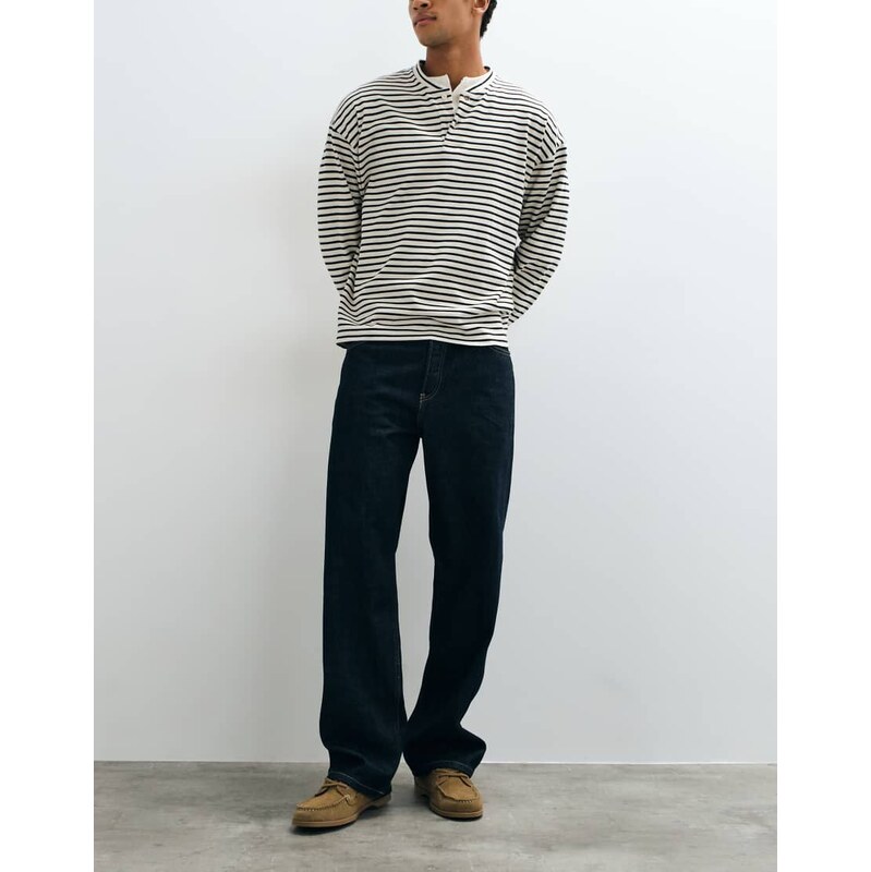 ARKET Mist low rise baggy wide leg jeans in dark blue