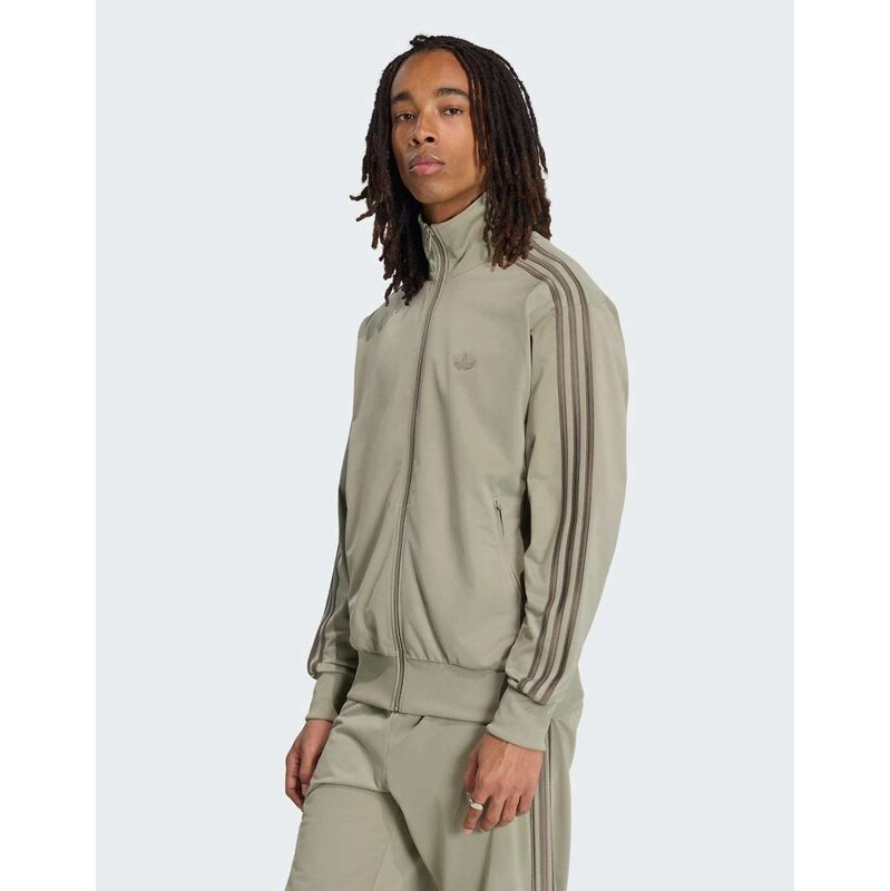 adidas Originals Firebird track jacket in silver pebble