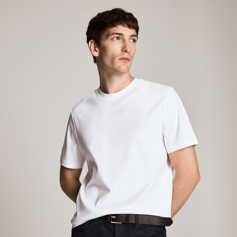 Reserved - MEN`S T-SHIRT - bílá