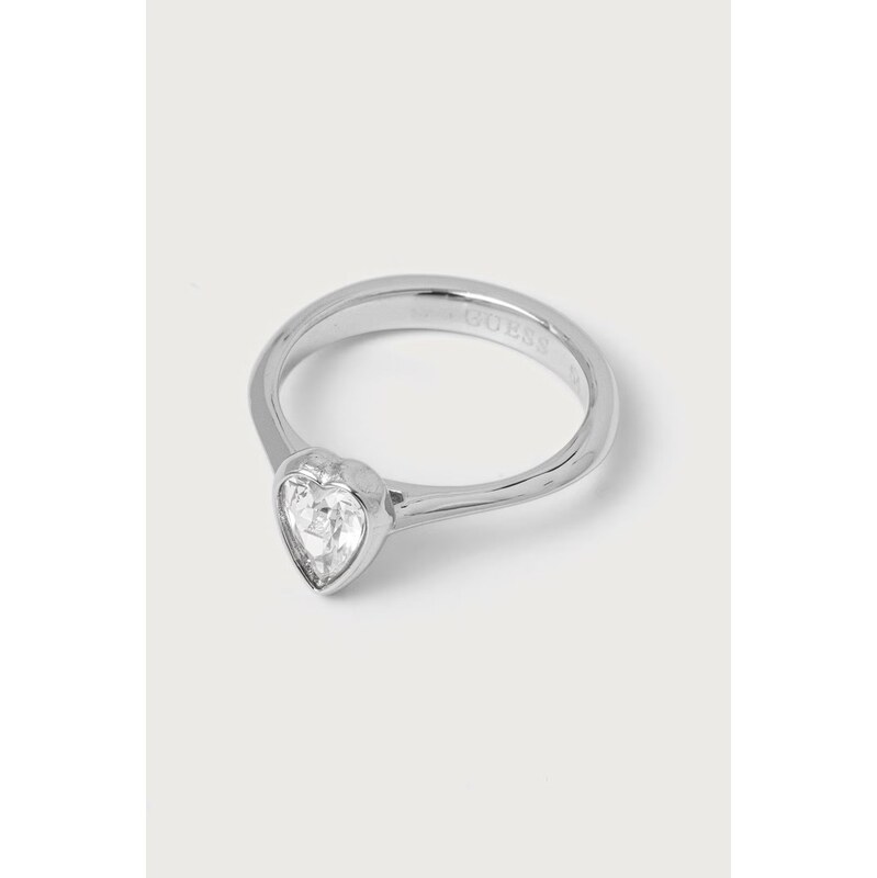 Guess prstýnek dámský z nerezové oceli CRYSTAL LOVE