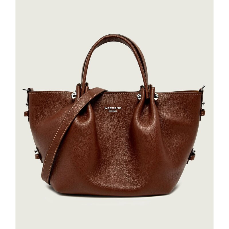 Weekend MaxMara Kožený kufříková kabelka + váček Wkadritto