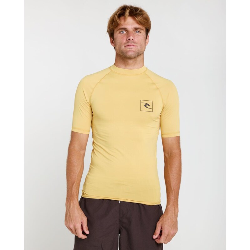 RIP CURL Pánské triko STREAMLINE s UV ochranou a krátkými rukávy