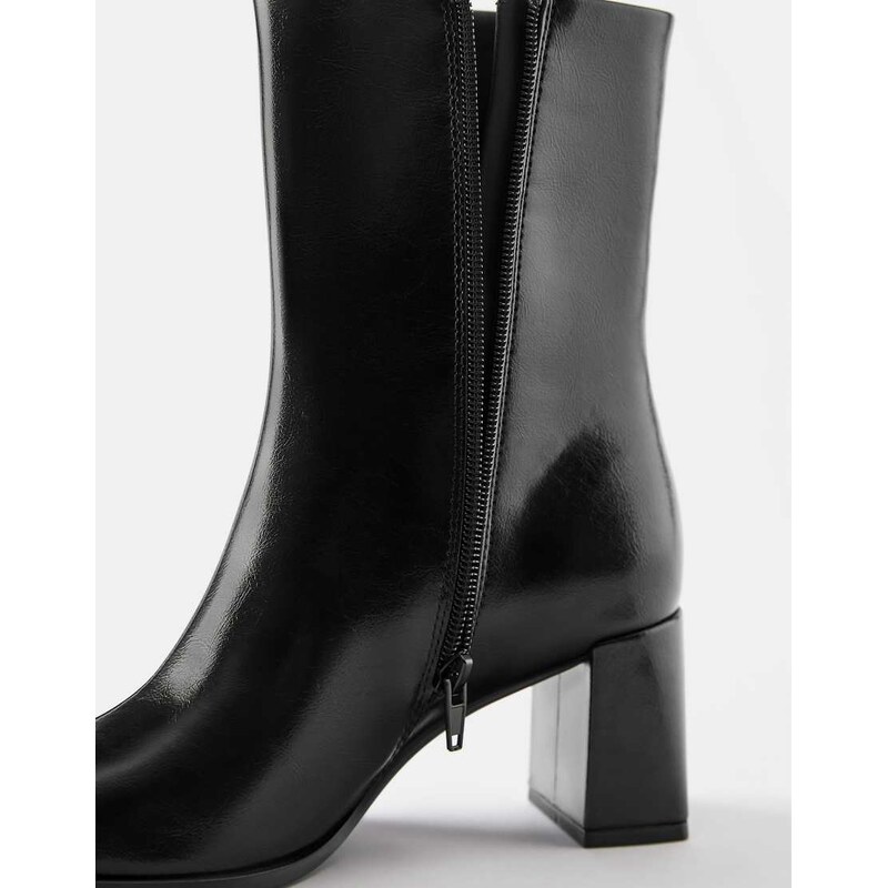 Pull&Bear High heel ankle boots in black