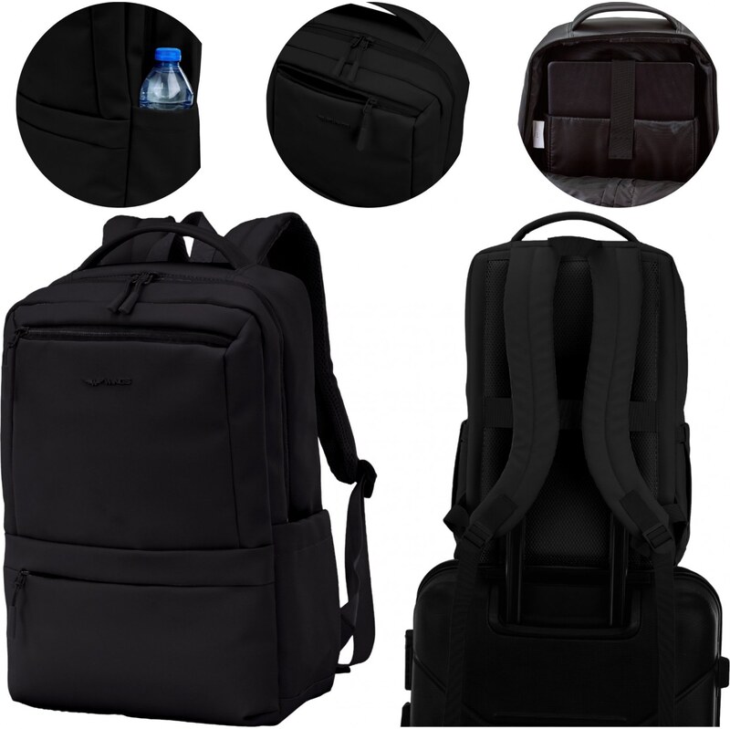 Unisex kabinový cestovní batoh Wings černý