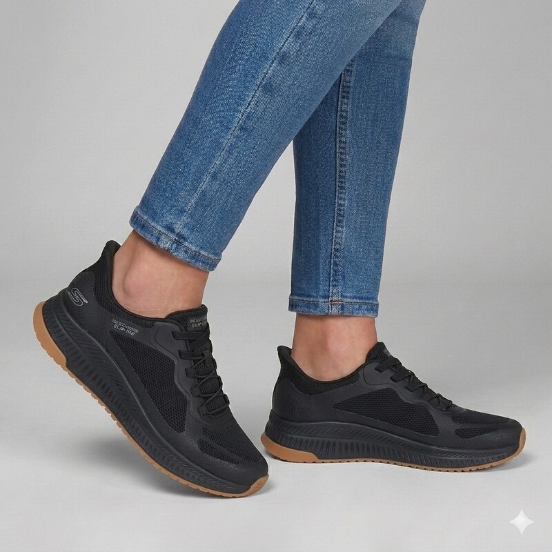 Skechers bobs squad 4 slip-ins BLACK