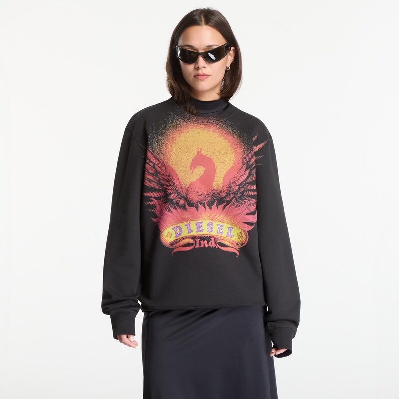 Mikina Diesel S-Ginn-Aa2 Sweat-Shirt Black L
