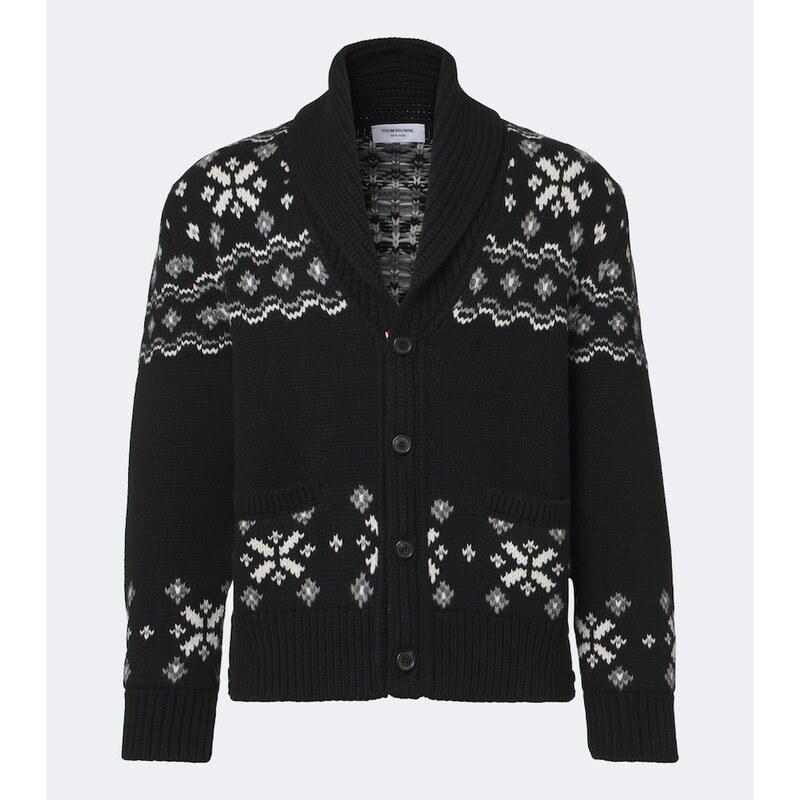Thom Browne Fair Isle intarsia cashmere cardigan