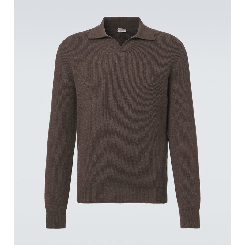 Agnona Cashmere polo sweater