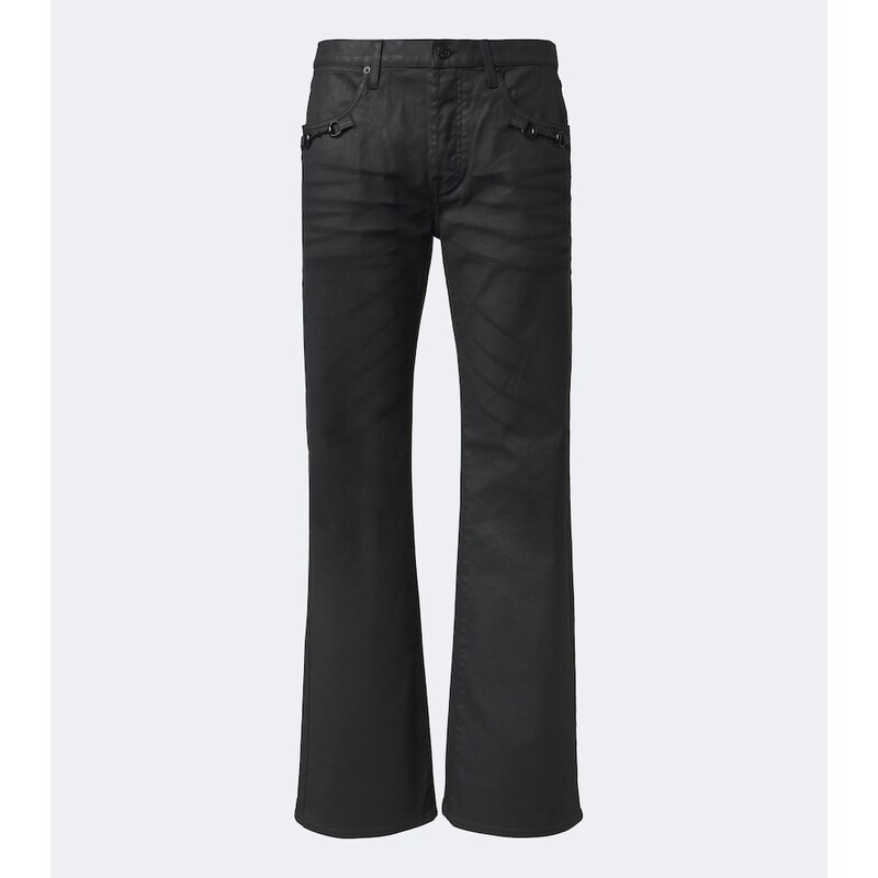 Gucci Horsebit coated flared jeans