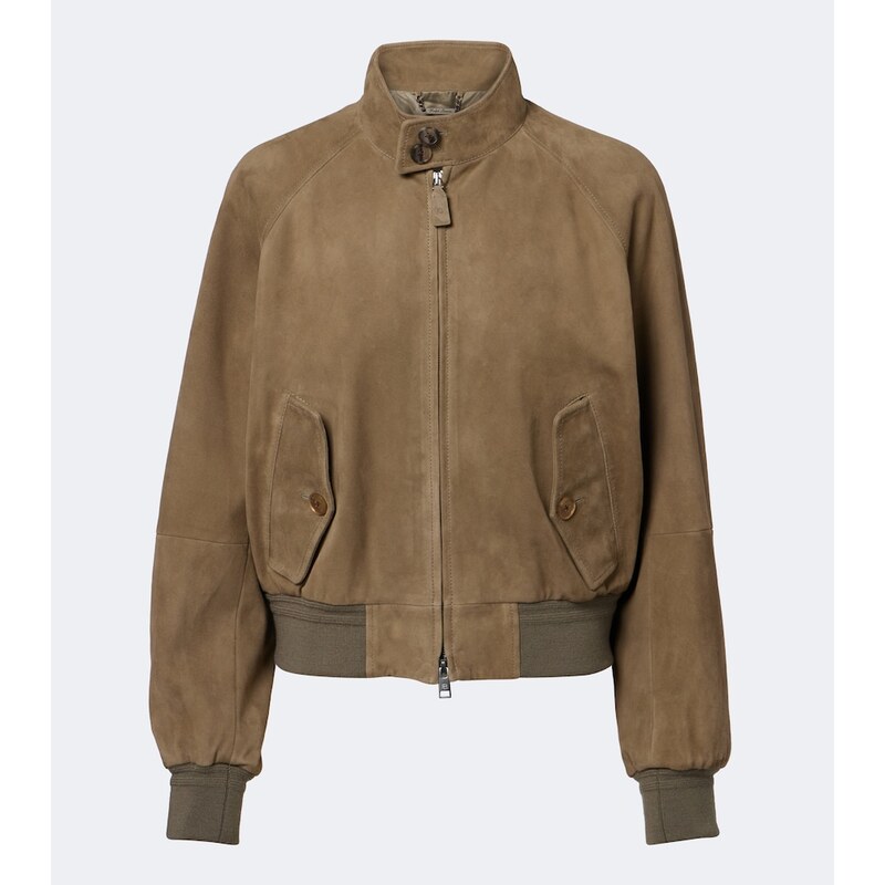 Ralph Lauren Collection Suede bomber jacket