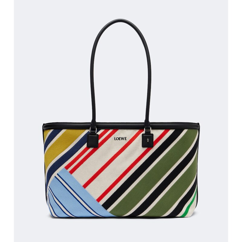 Loewe Verano Large embroidered canvas tote bag