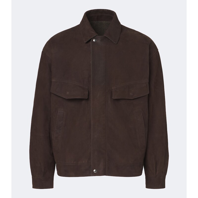 The Row Vana reversible leather blouson jacket