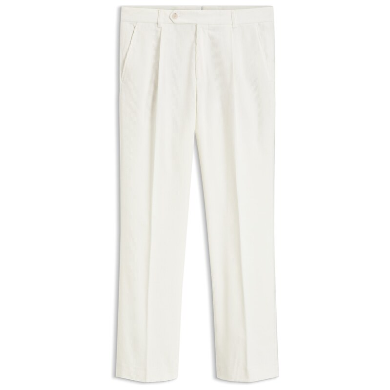 BOSS Tapered-fit corduroy trousers in Italian fabric