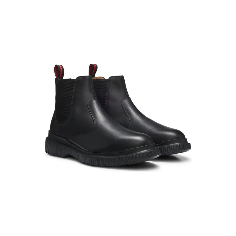 HUGO Leather chelsea boots with an extralight sole