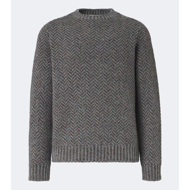 Gabriela Hearst Sermo herringbone cashmere sweater