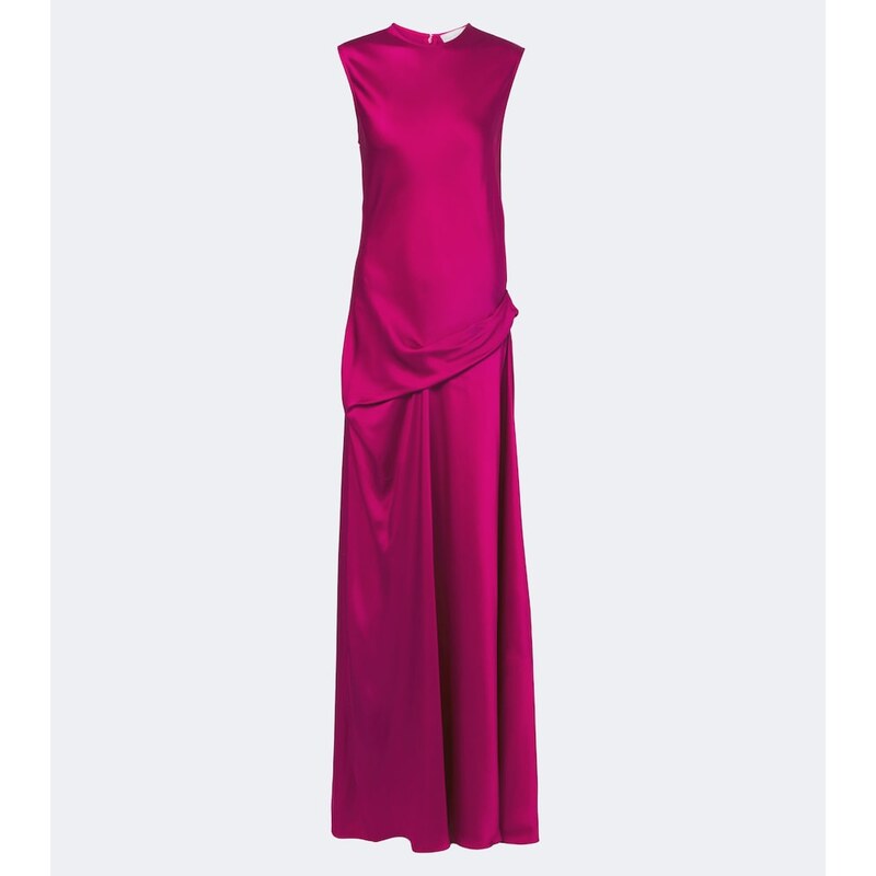 Stella McCartney Draped satin maxi dress