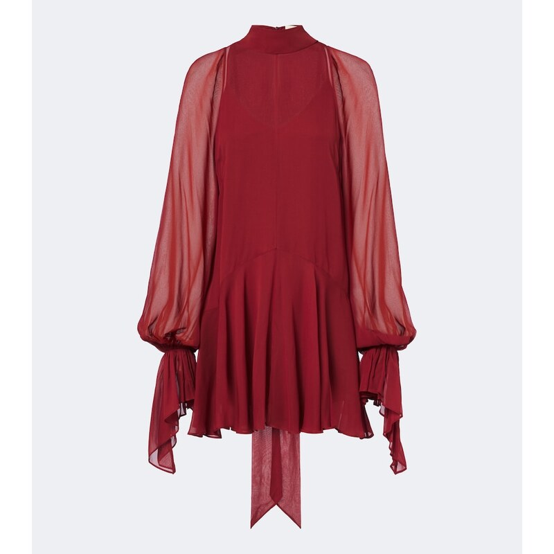 De La Vali Casimiro ruffled georgette minidress