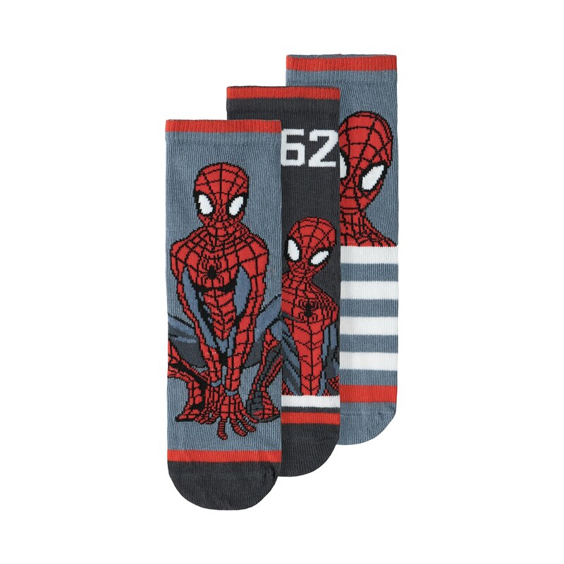 NAME IT Ponožky NMMMANDRES SPIDER námořnická modř / kouřově